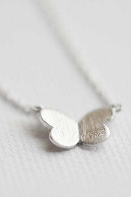 Butterfly Necklace In Silver