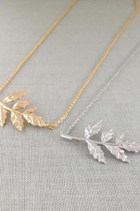 Leaves Necklace(choose one color)