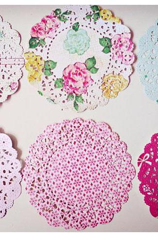 Parisian Lace Doily Ribbon &amp;amp;amp; Floral For Scrap Booking Or Card Making / Pack