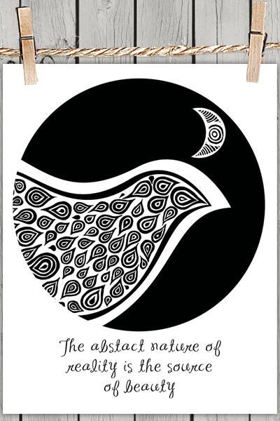 Bird In Disguise Nature Quote - Poster Print 8x10 - of Fine Art Illustration for Your Wall Decor
